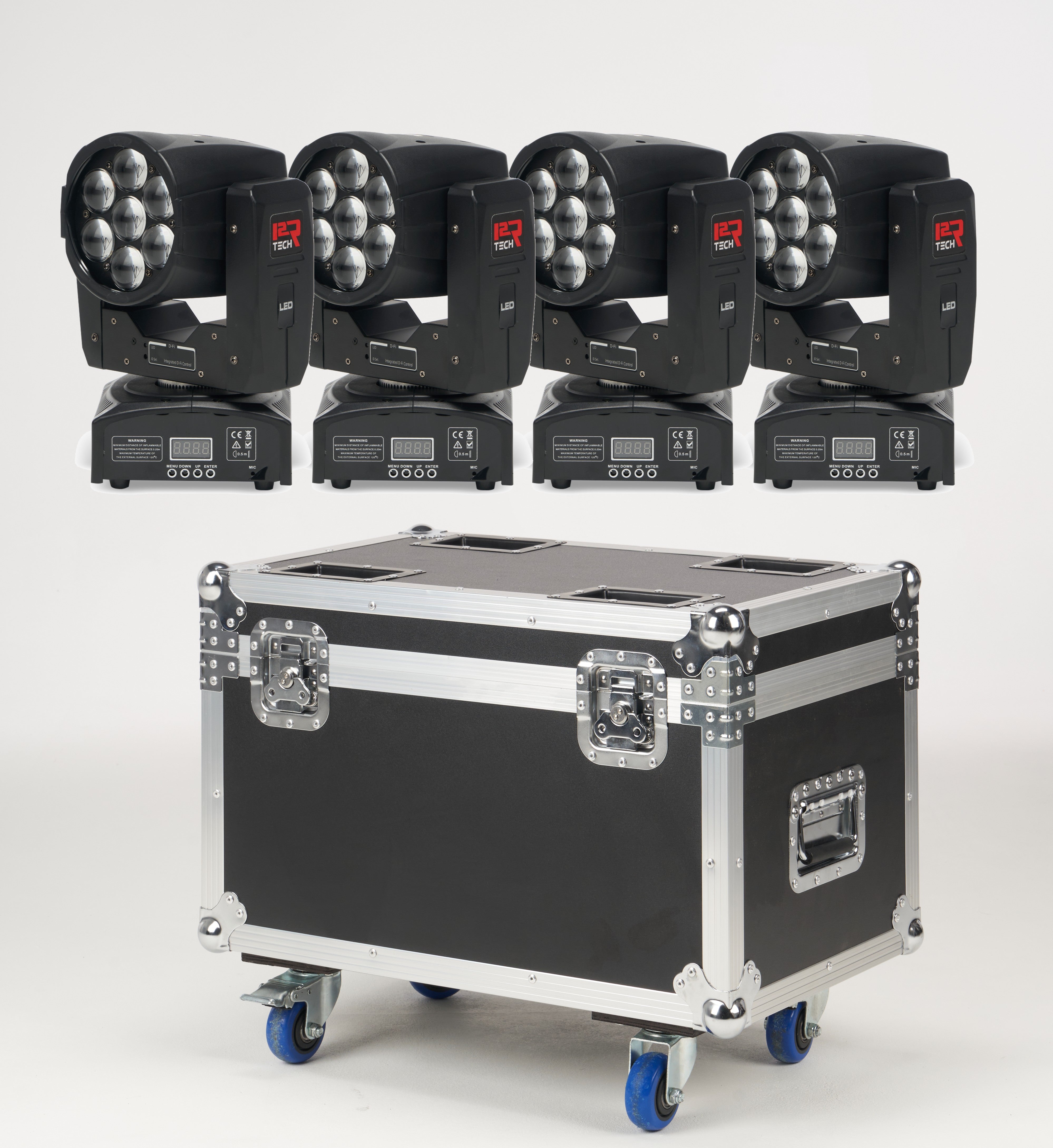 BSW070 RGBW LED Moving Head Light, Mini Light with Wireless DMX Control