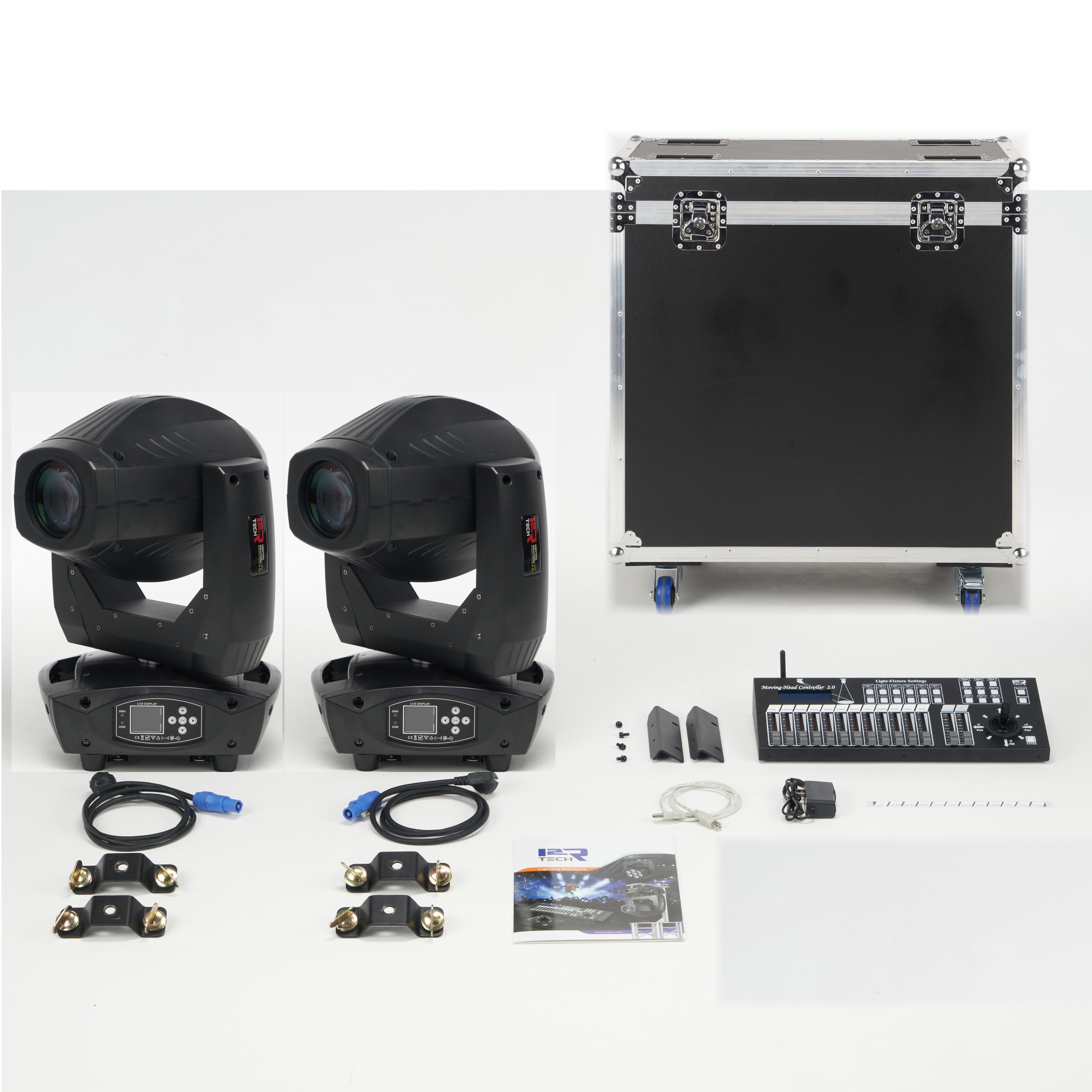Twin Lights, Complete Plug-and-Play Followspot System, all Wireless Controlled!