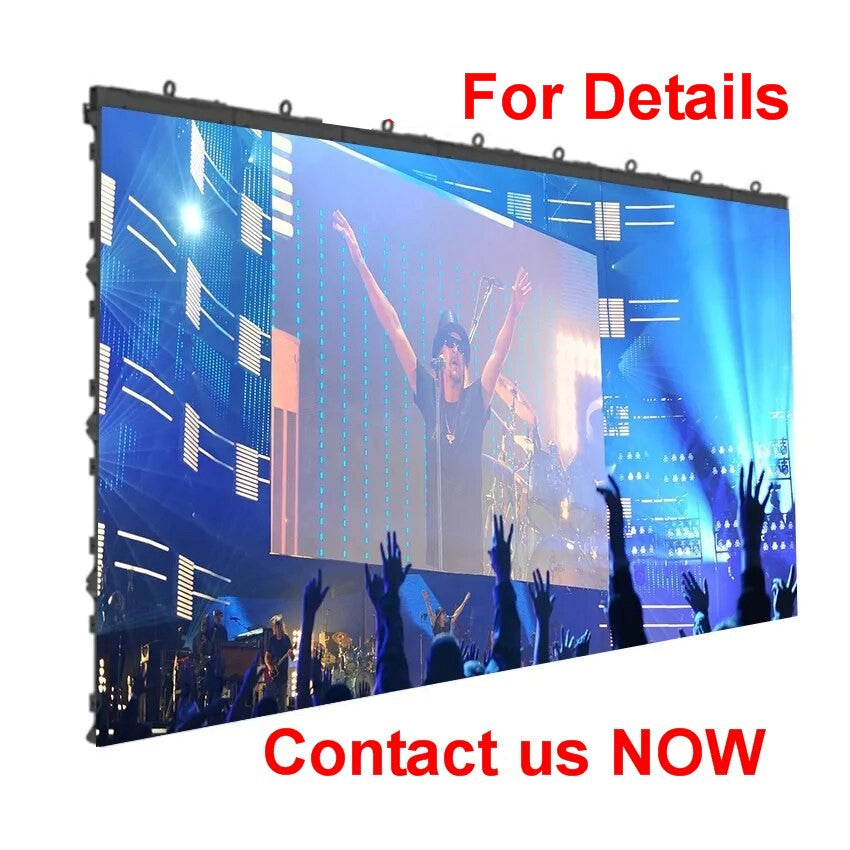 LED Screen Pack, Ultra-HD (P2.976, P3.97), indoor-outdoor 9.9 x 6. 6 Feet (3mts X 2mts) + Processor + Cases + Cables + Mounting (Copy)