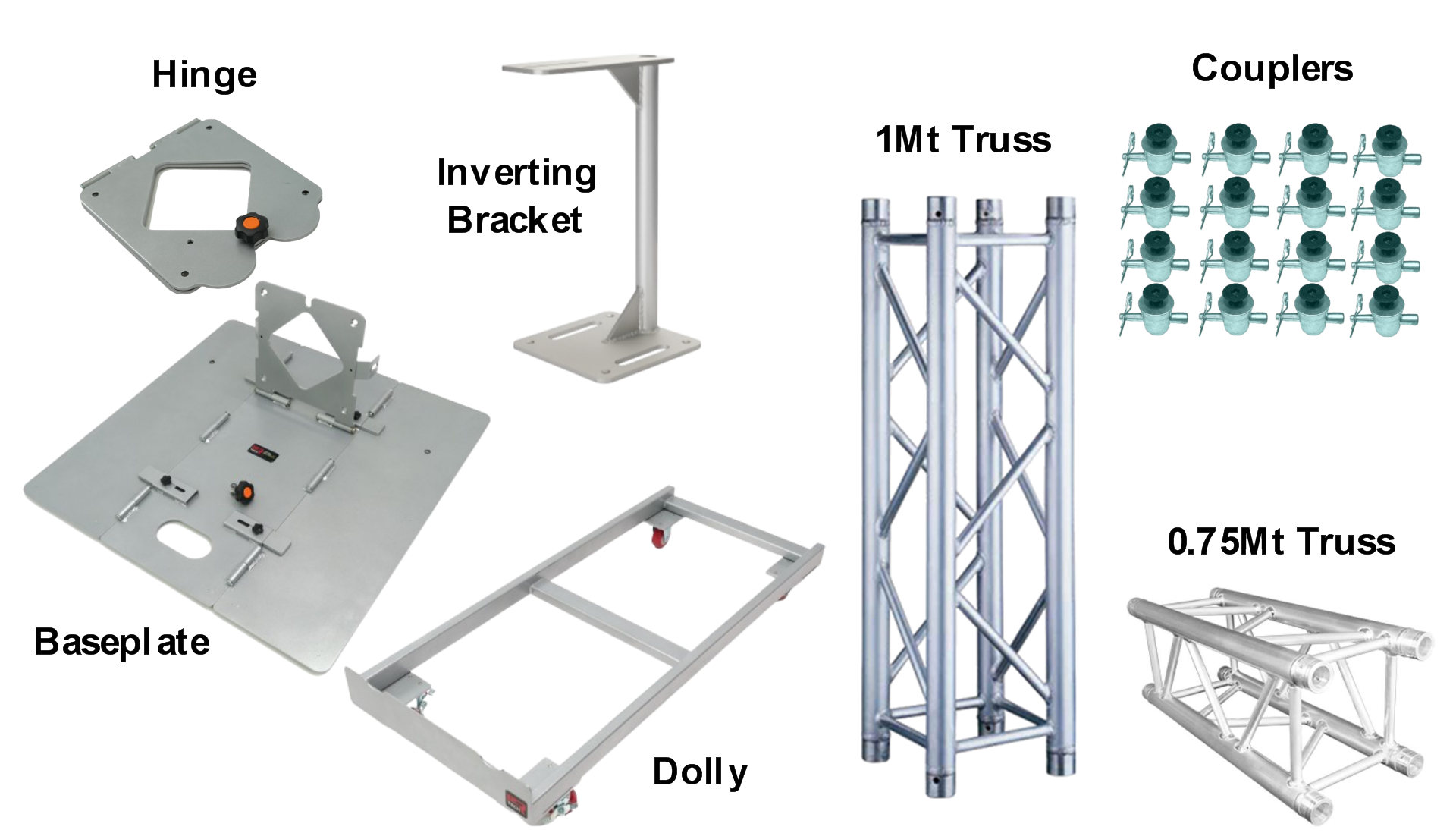 Foldable Truss System, SQ 12x12 inches trussing, 6ft (2mt) tall