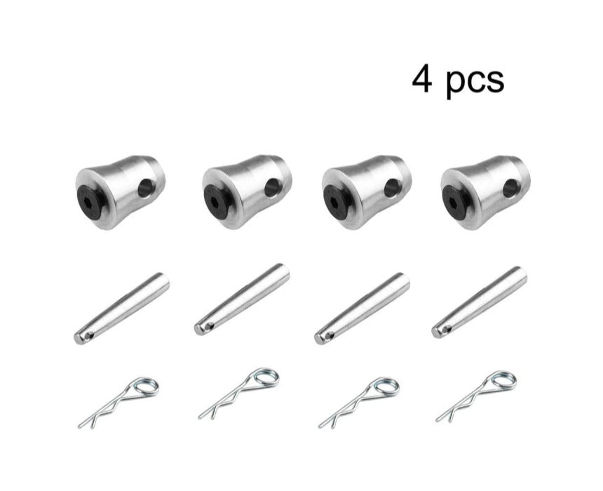 Aluminum Half Couplers (4 in 1 pack)