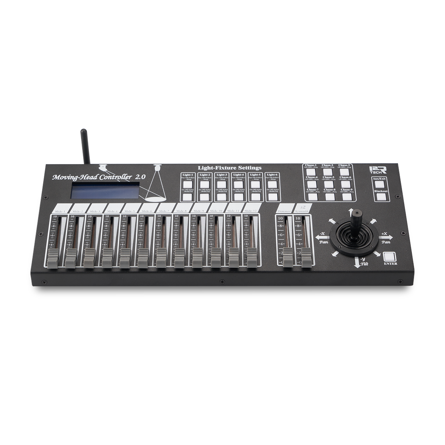 Controlador de cabeza móvil DMX inalámbrico 2.0 con joystick