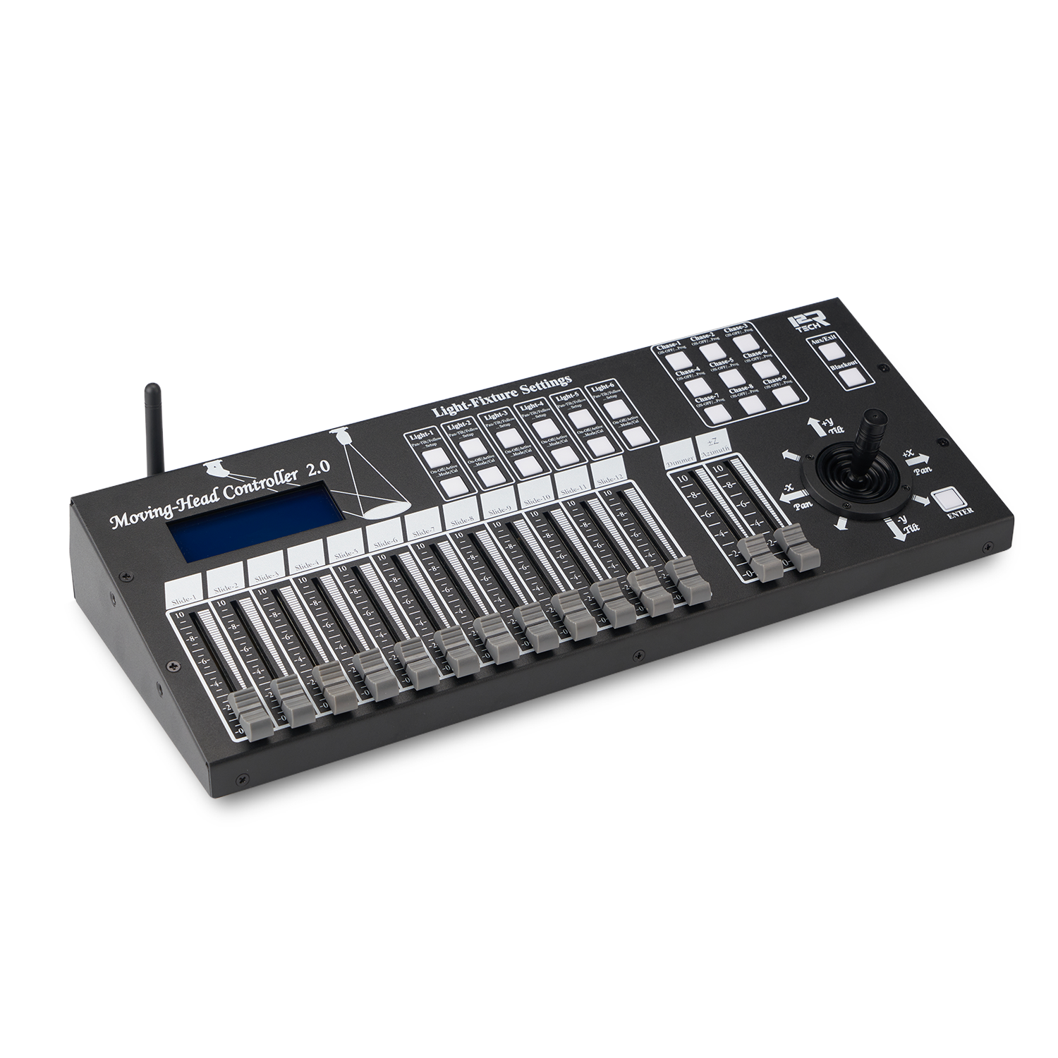 Controlador de cabeza móvil DMX inalámbrico 2.0 con joystick