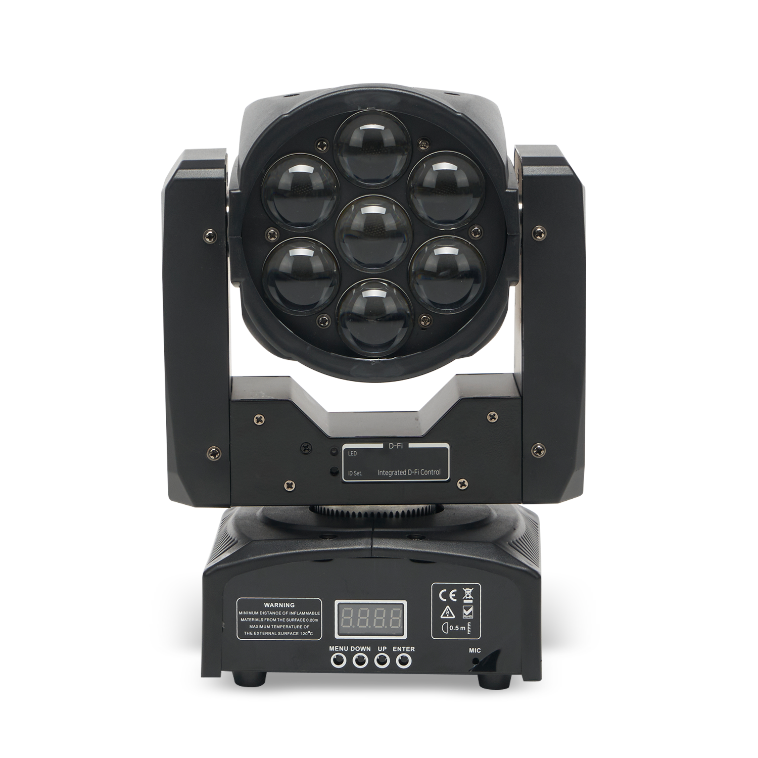 BSW070 RGBW LED Moving Head Light, Mini Light with Wireless DMX Control