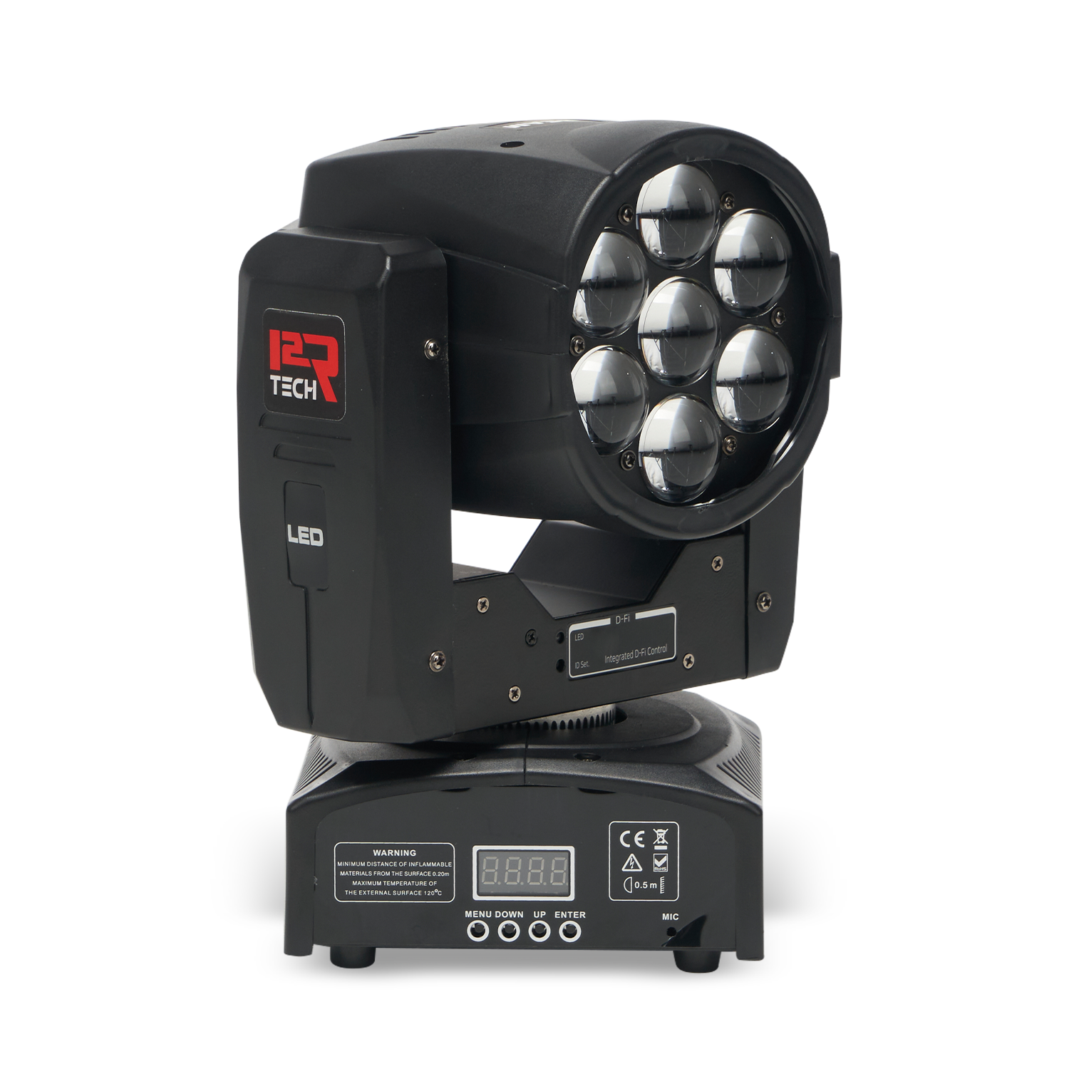 BSW070 RGBW LED Moving Head Light, Mini Light with Wireless DMX Control